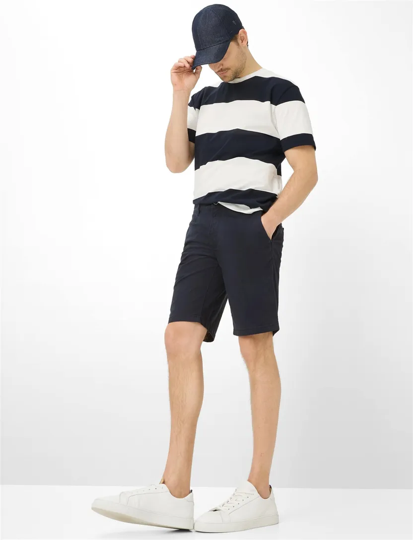 Bermuda Brax Bari donkerblauw regular fit
