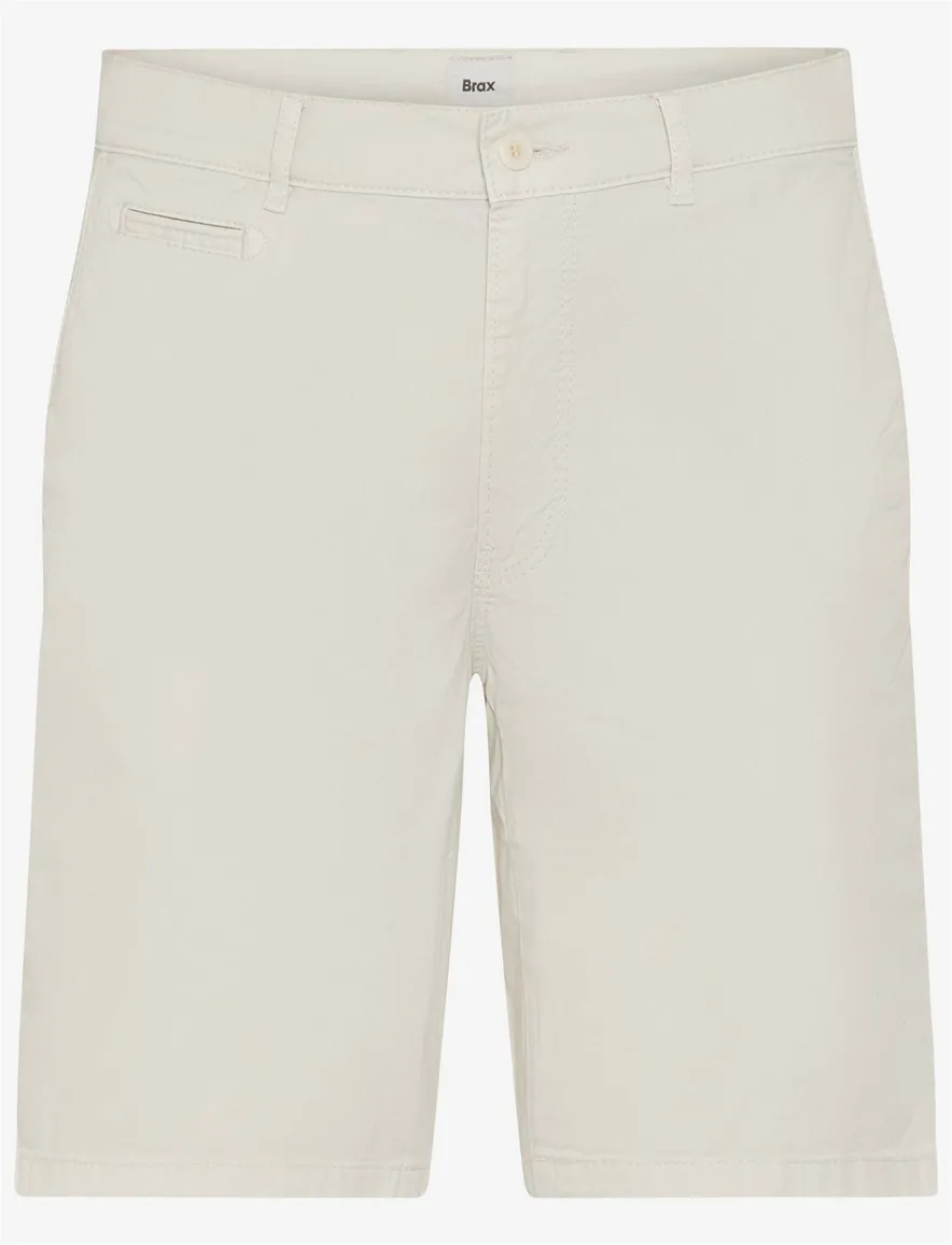 Creme korte broek Brax Bari