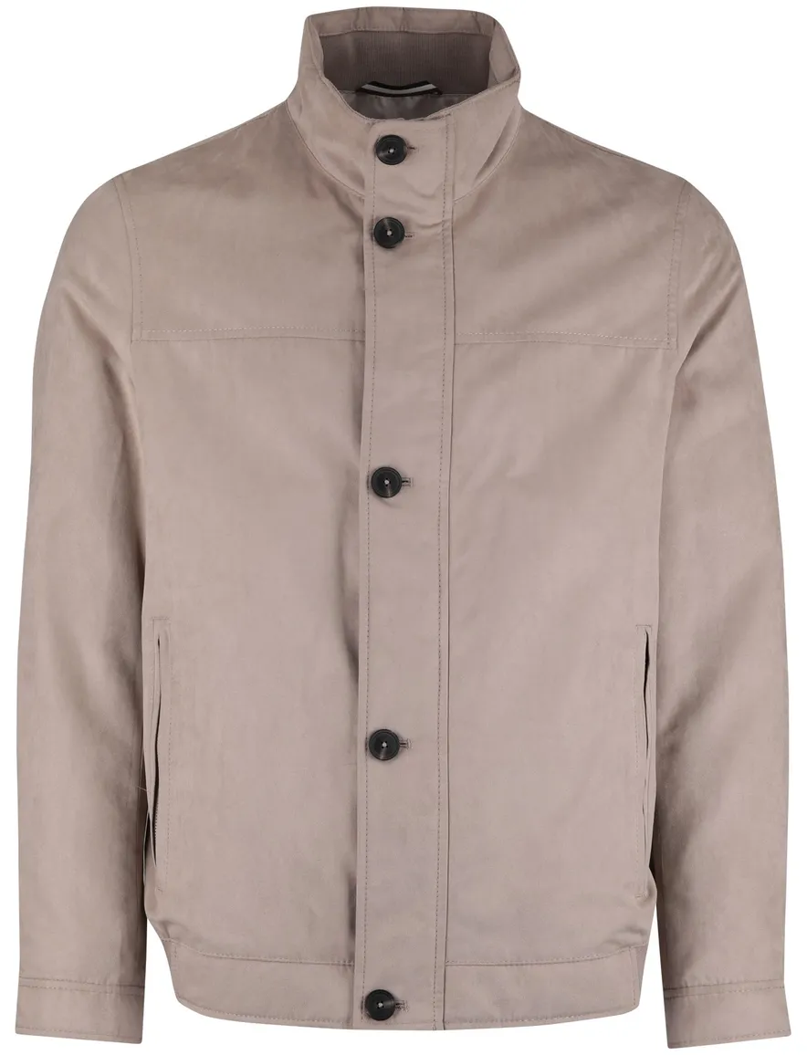 Beige zomerjas Bugatti wijde fit