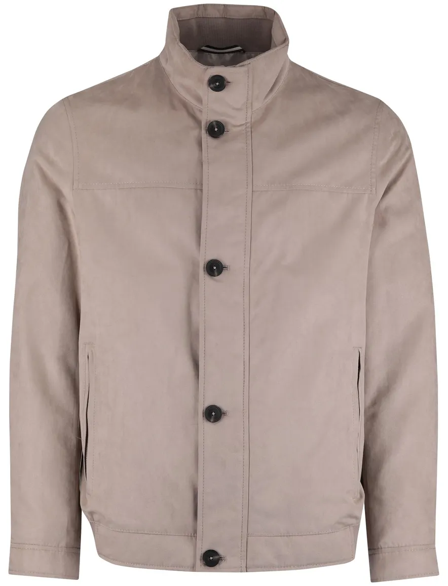 Beige zomerjas Bugatti wijde fit