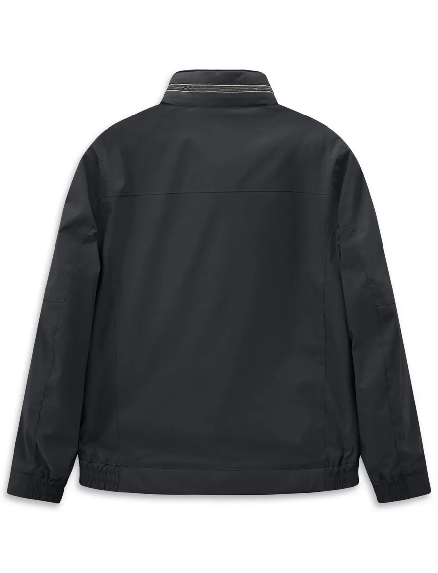 Donkerblauw zomerjas Bugatti wijde fit waterafstotend
