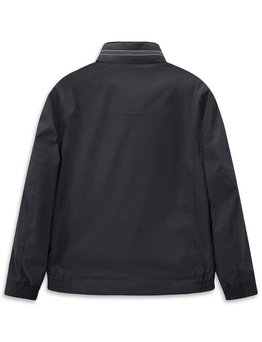 Donkerblauw zomerjas Bugatti wijde fit waterafstotend