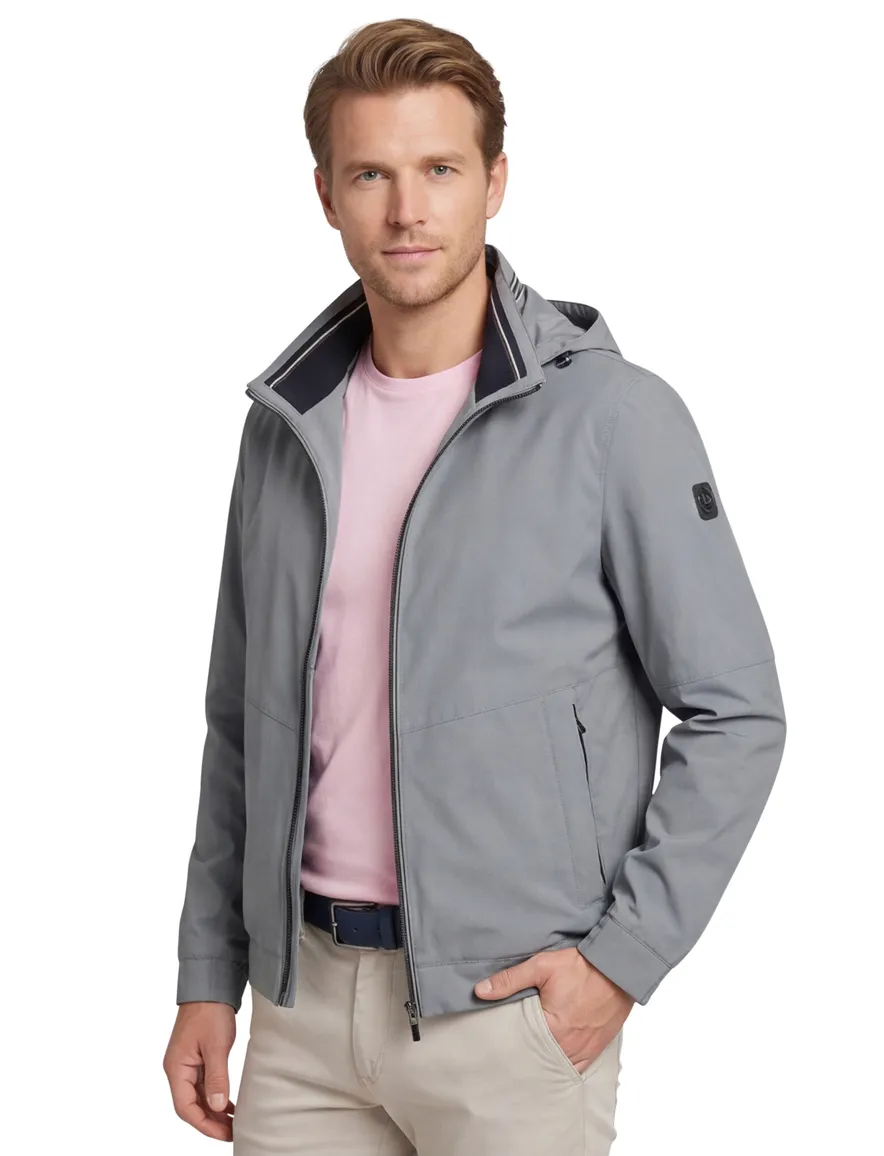 Bugatti zomerjas grijs capuchon polyester