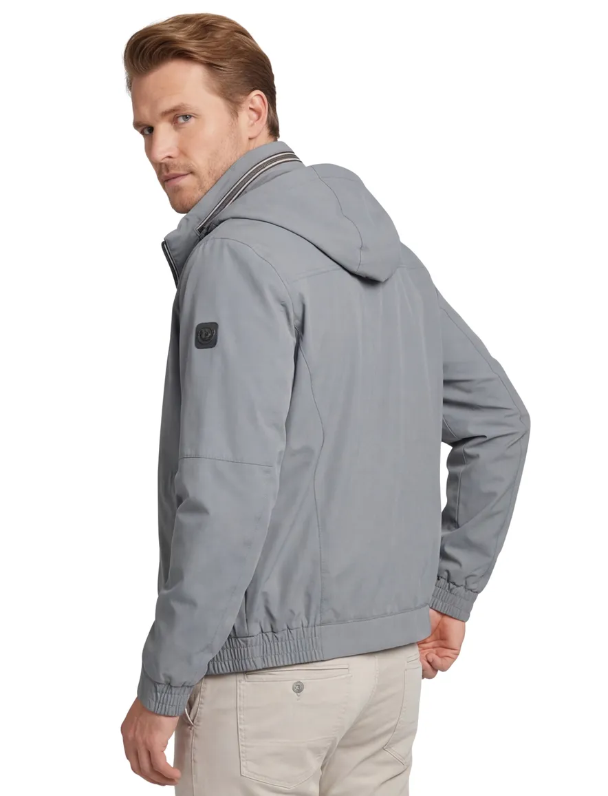 Bugatti zomerjas grijs capuchon polyester