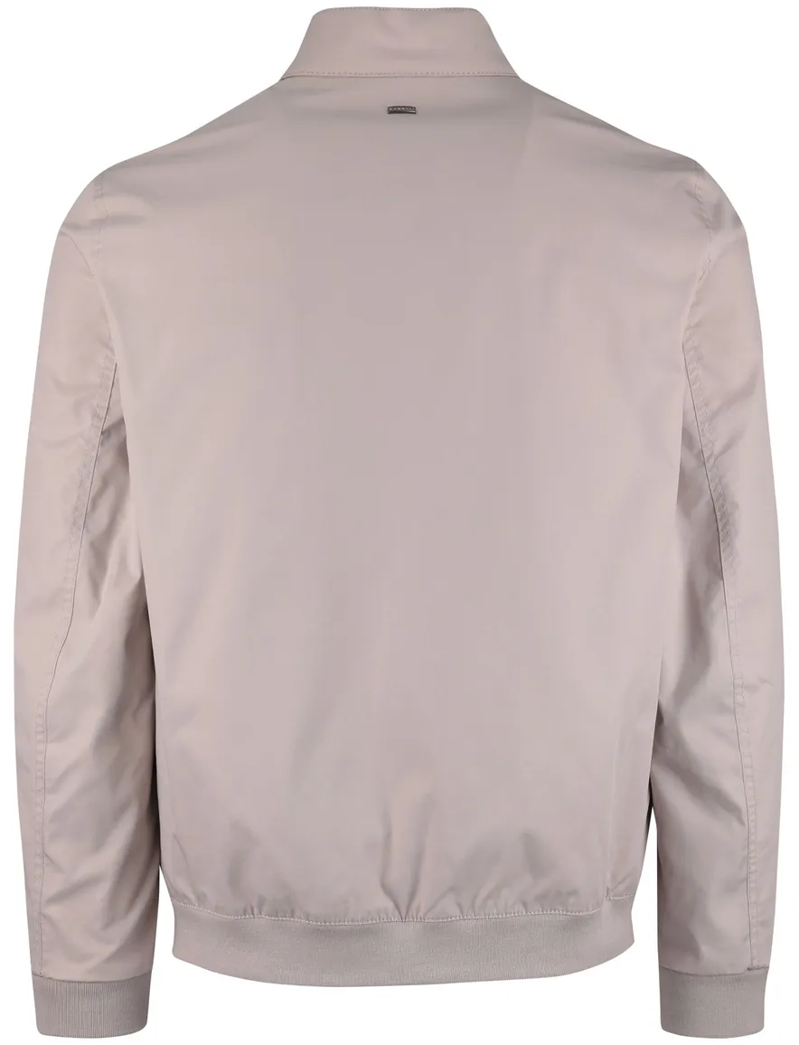 Bugatti zomerjas beige knoopzakken met rits katoen