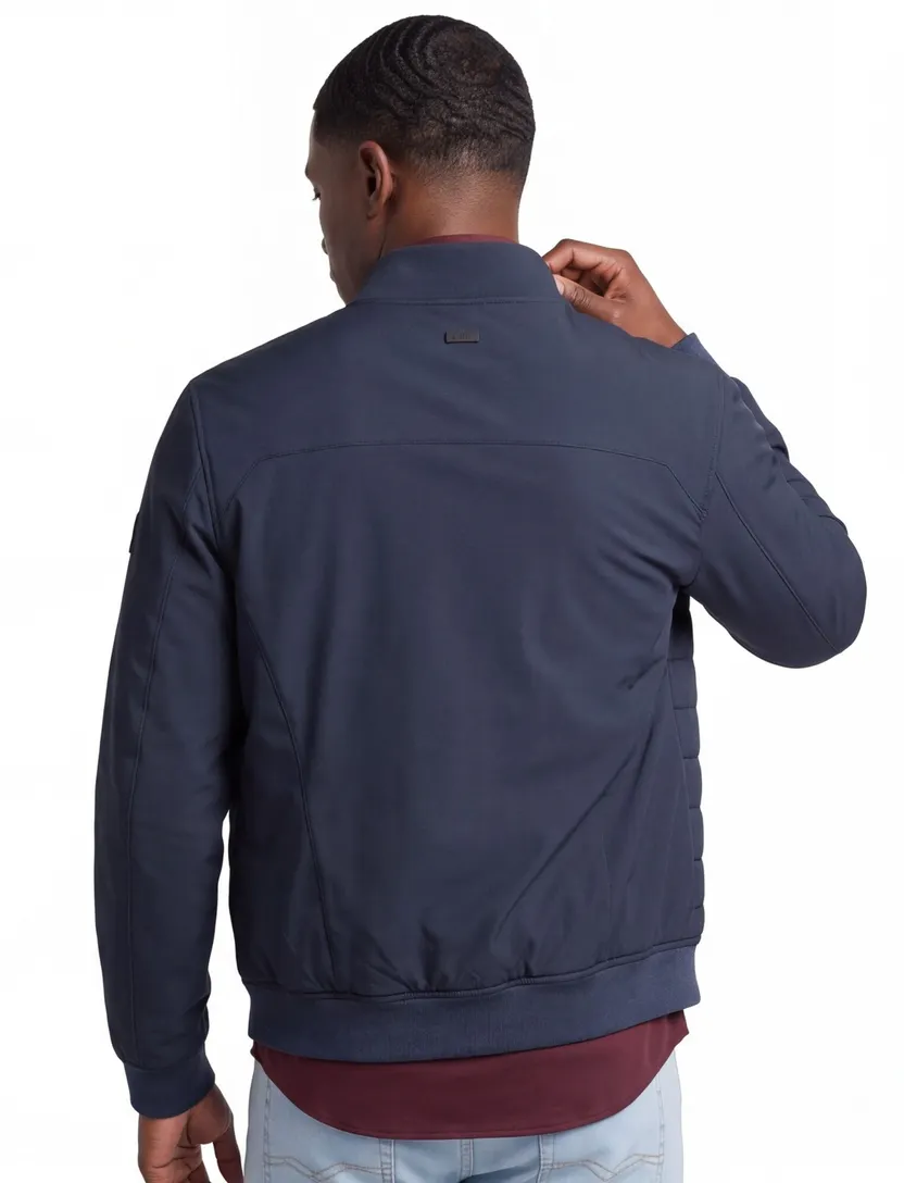 Jas Bugatti donkerblauw gevoerd