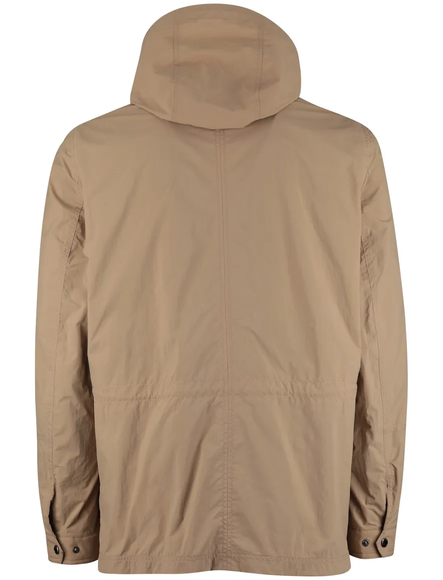 Beige zomerjas Bugatti waterafstotend rits en knopen