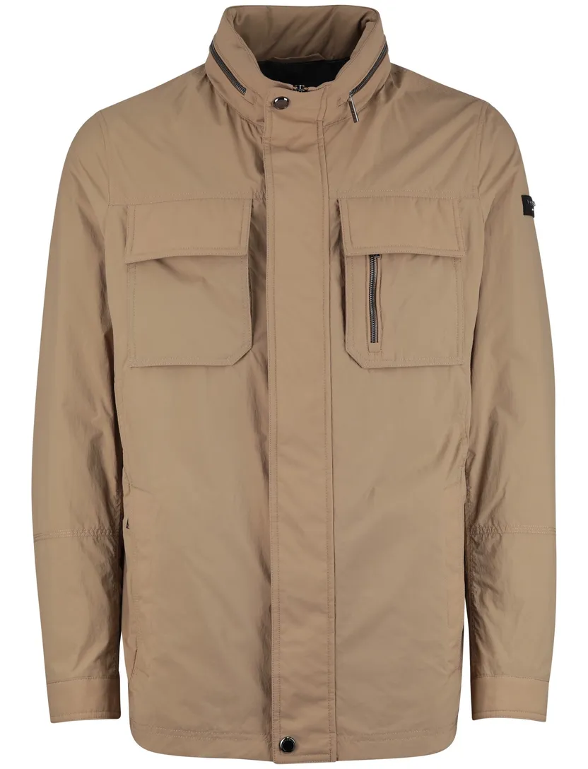 Zomerjas Bugatti camel wijde fit waterafstotend afneembare capuchon