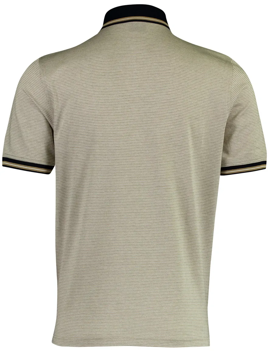 Bugatti polo beige geprint