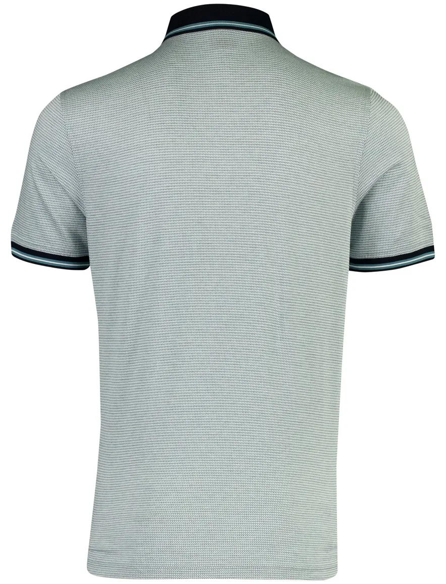 Bugatti poloshirt blauw gestreept donkere kraag