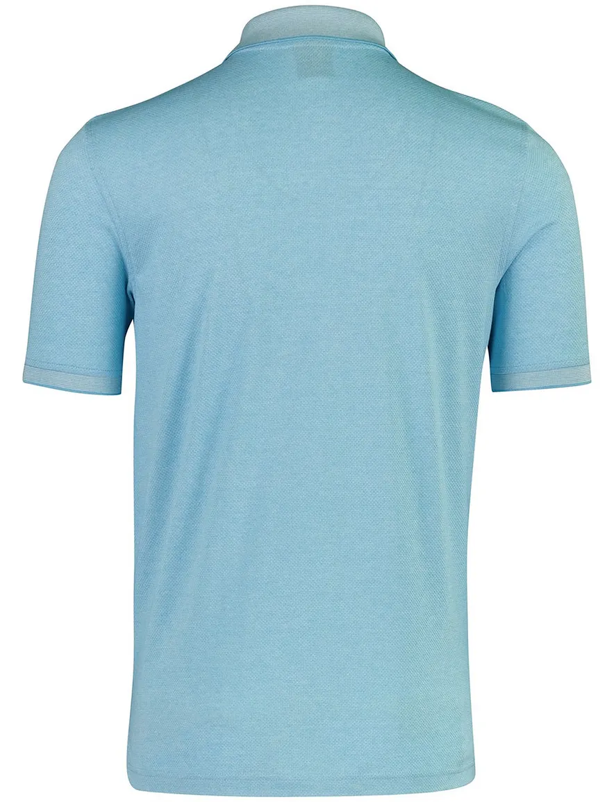 Bugatti polo lichtblauw zip
