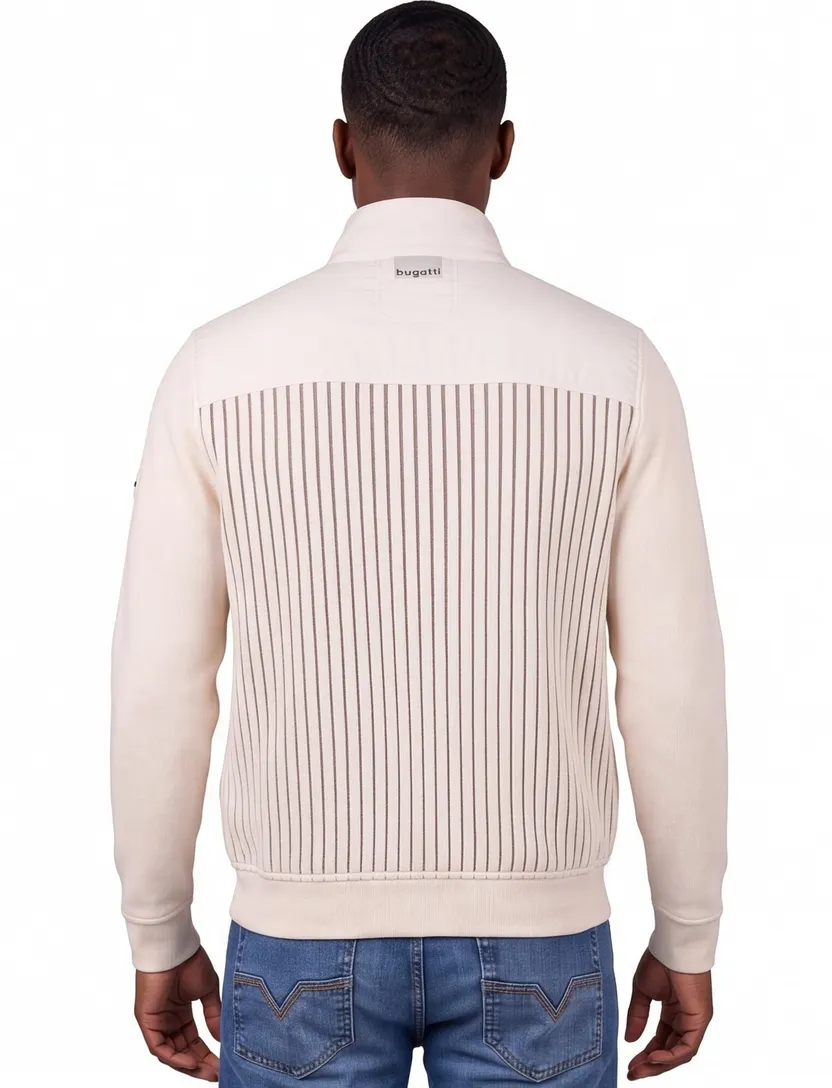Bugatti vest katoen wijde fit beige outdoor
