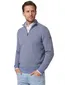 Bugatti trui half zip lila geprint wijde fit katoen