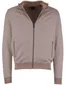 Bugatti vest beige met wit geprint met rits
