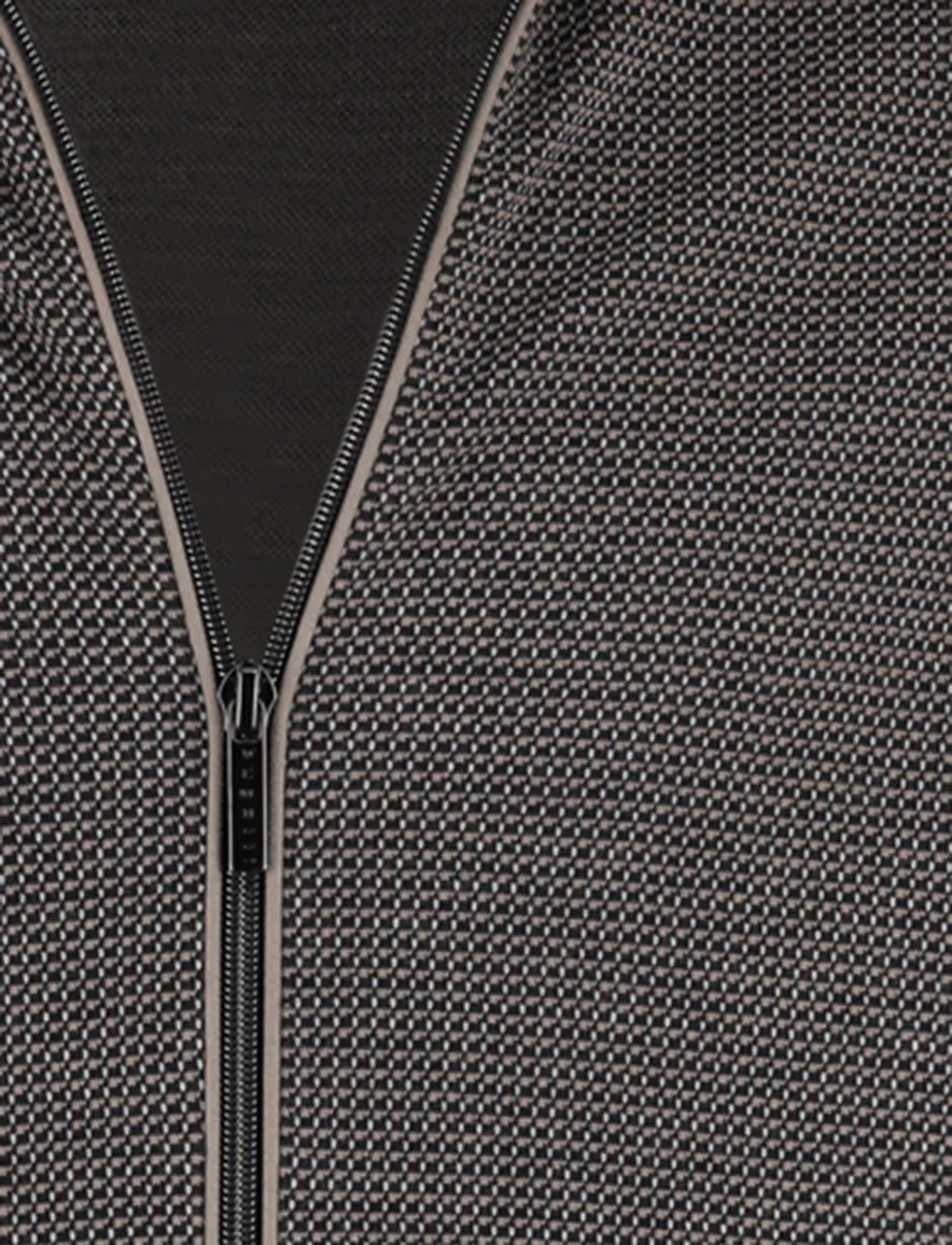 Bugatti vest rits donkerblauw opstaande kraag