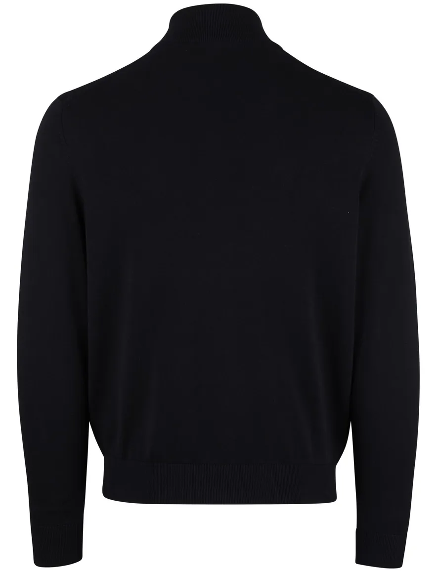 Bugatti vest gestreept donkerblauw