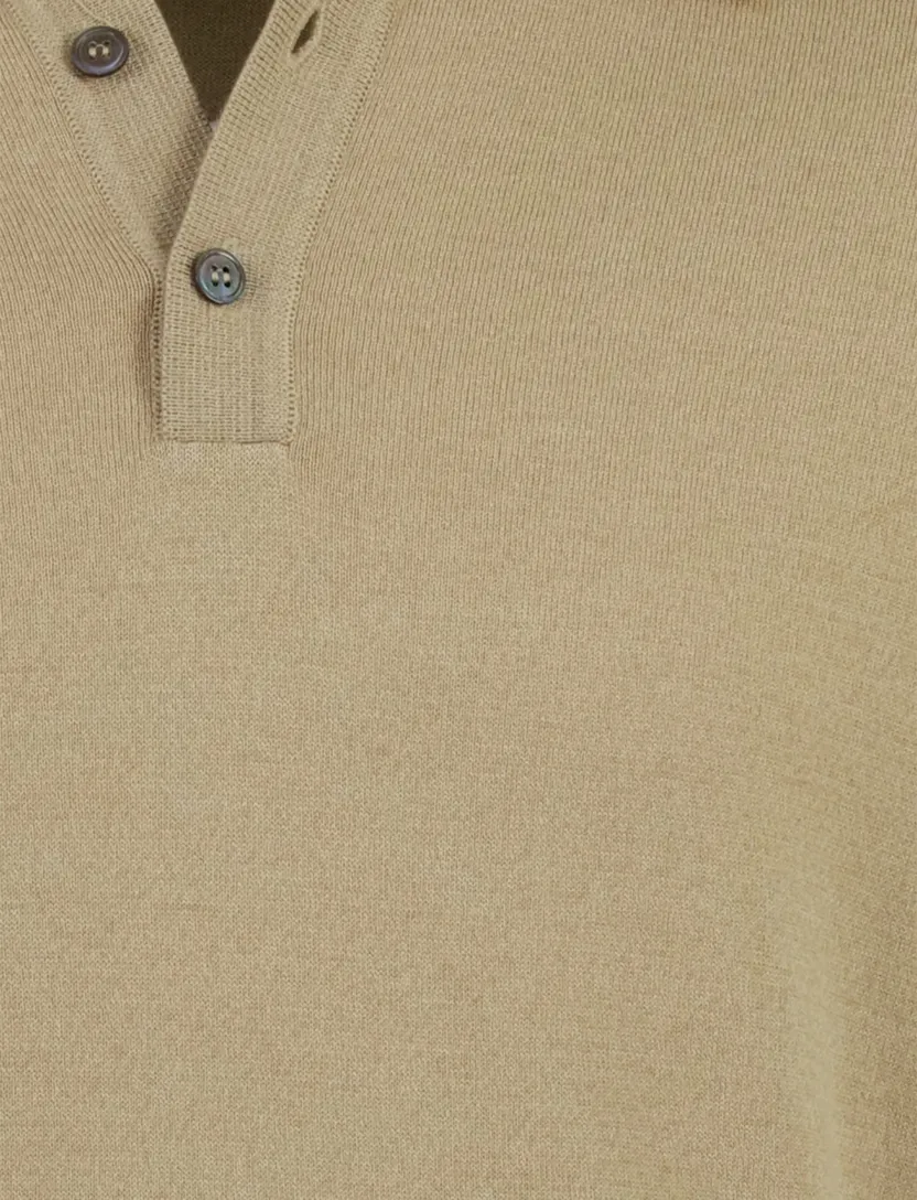 Beige katoenen poloshirt Bugatti