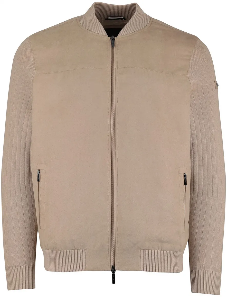 Bugatti vest beige katoen