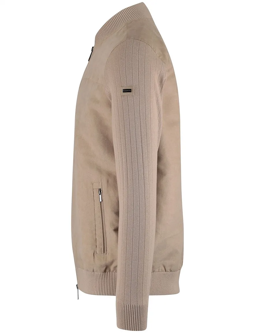Bugatti vest beige katoen