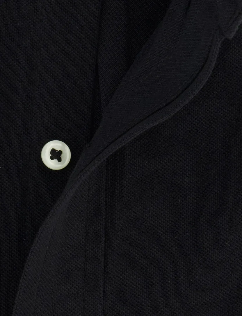 overhemd zwart Polo Ralph Lauren normale fit button down boord