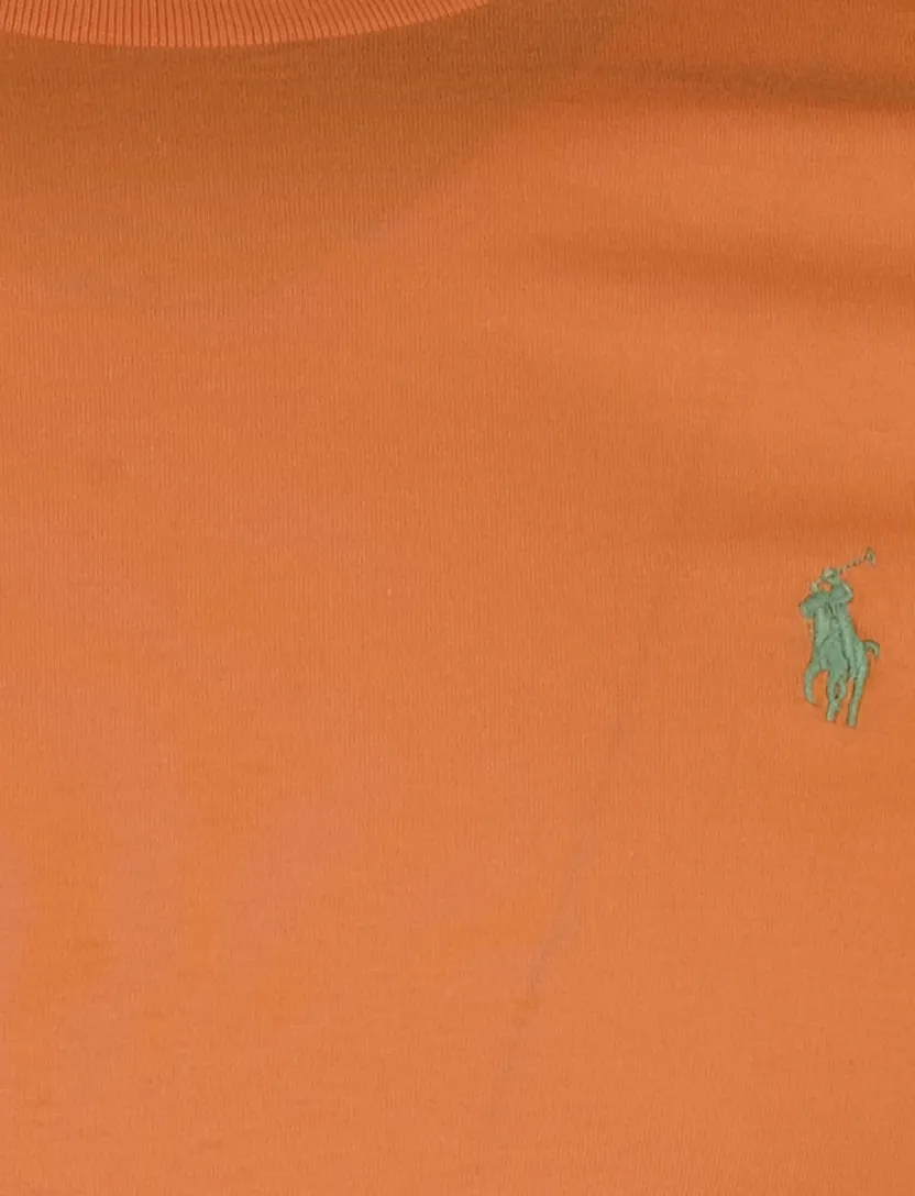 Polo Ralph Lauren T-shirts ronde hals oranje Custom Slim Fit
