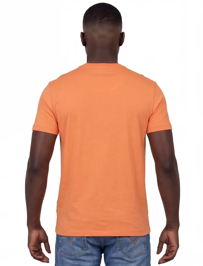Polo Ralph Lauren T-shirts ronde hals oranje Custom Slim Fit