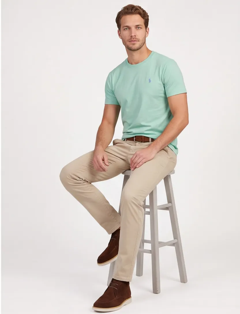 Groen Custom Slim Fit Polo Ralph Lauren t-shirt