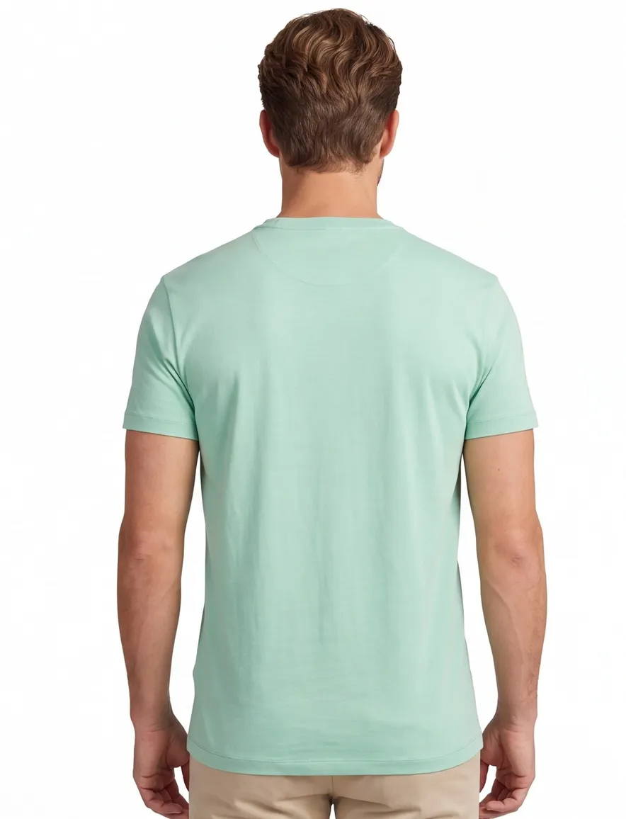 T-shirt groen Polo Ralph Lauren Custom Slim Fit