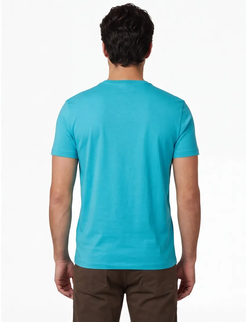 Blauw Polo Ralph Lauren Custom Slim Fit shirt