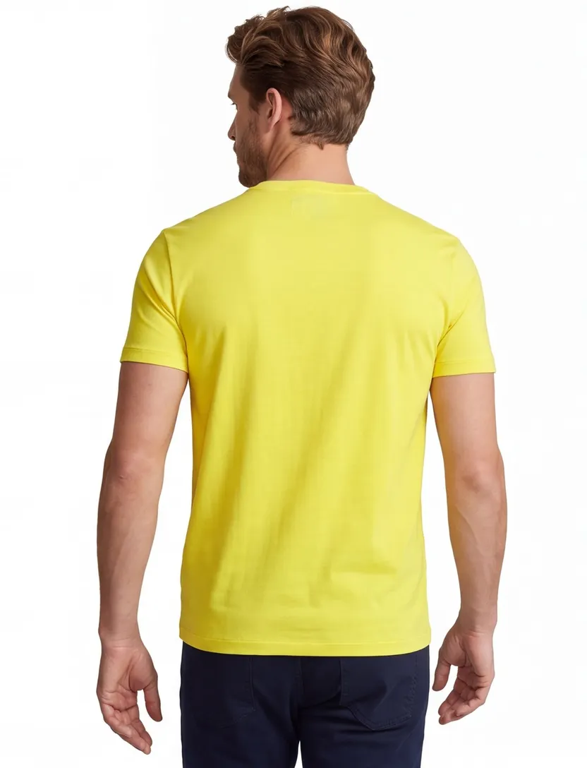 Geel Polo Ralph Lauren Custom Slim Fit t-shirt