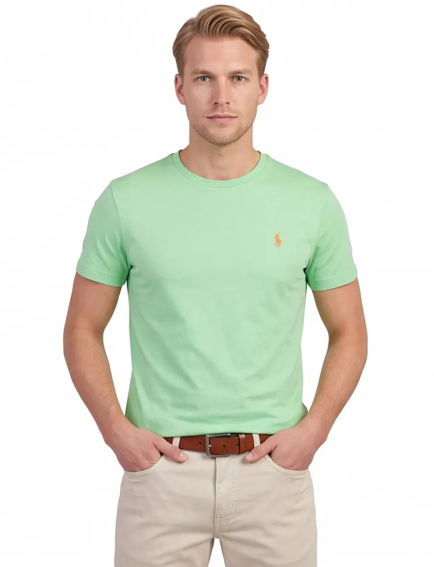 T-shirt Polo Ralph Lauren groen Custom Slim Fit