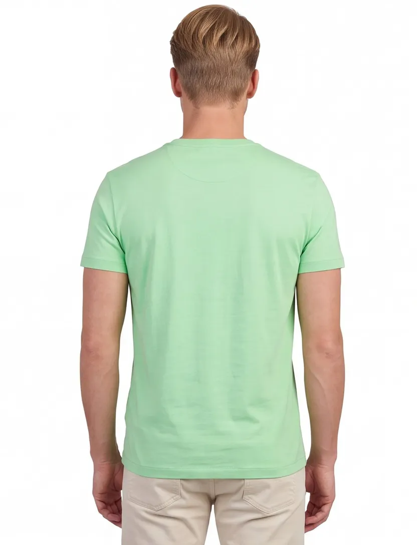 Groen t-shirt Polo Ralph Lauren Custom Slim Fit