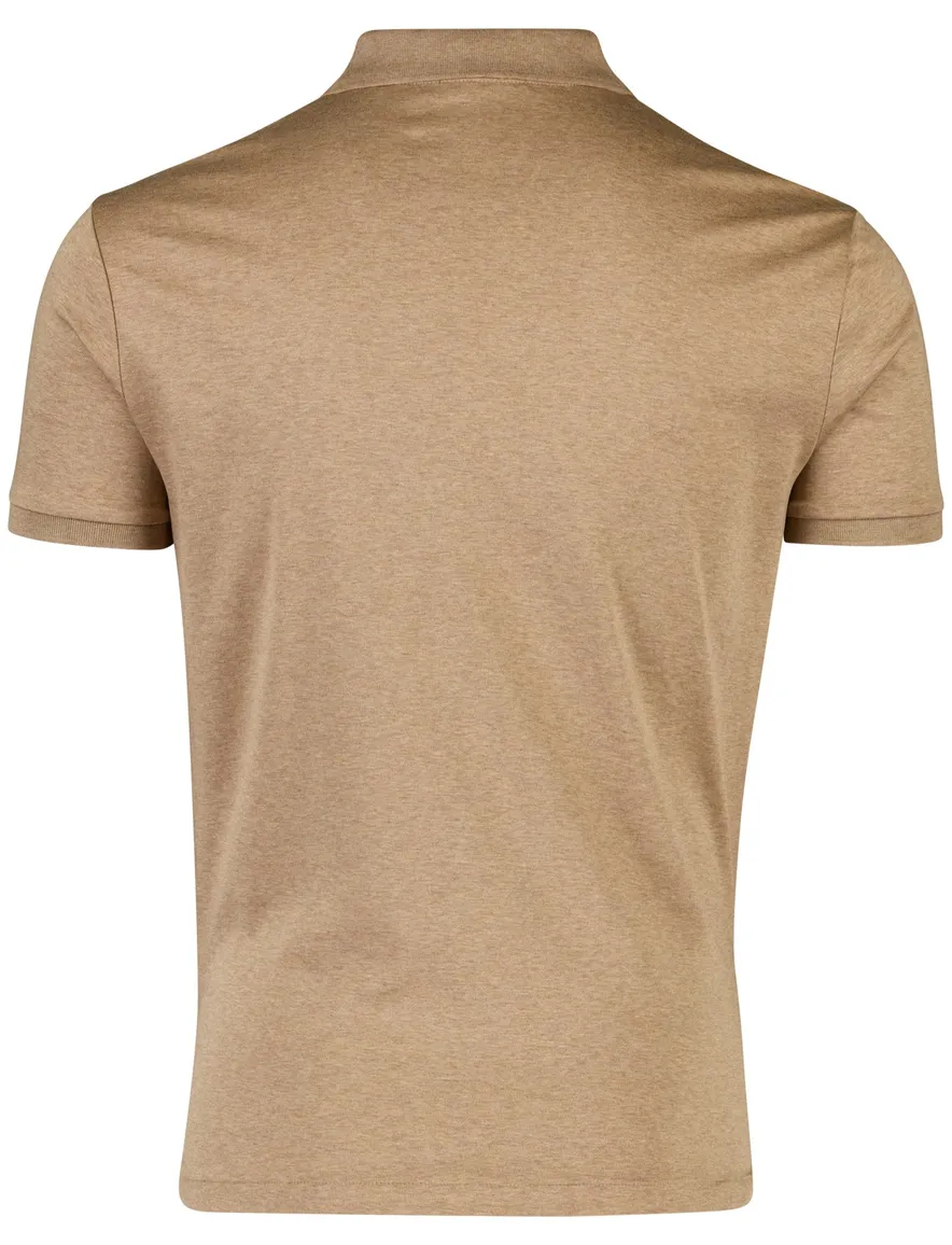 Bruin poloshirt gemeleerd polo ralph lauren normale fit