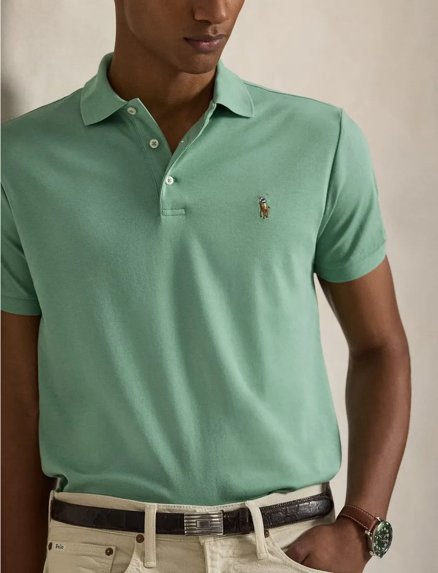 Polo Ralph Lauren polo jersey 3 knoops groen