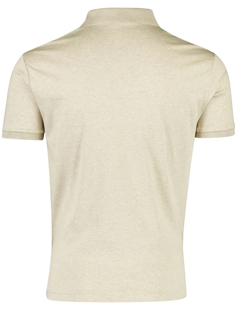 Polo beige 3 knoops custom slim fit polo ralph lauren