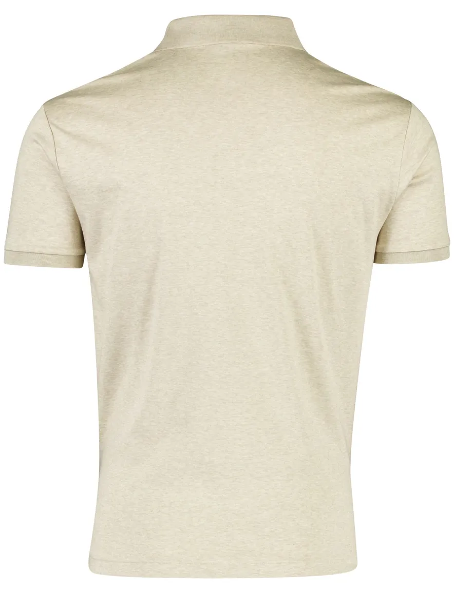 Polo ralph lauren polo beige gemeleerd 3 knoops