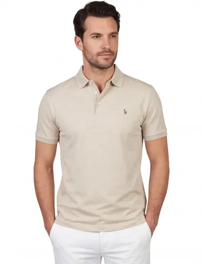 Polo Ralph Lauren Polo Ralph Lauren polo jersey 3 knoops beige