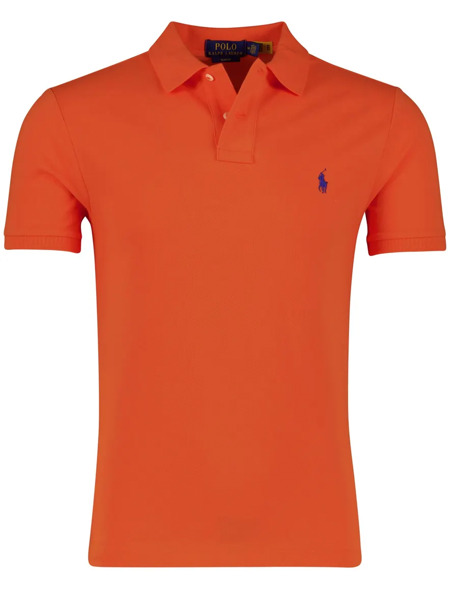 Polo ralph lauren oranje poloshirt 2 knoops