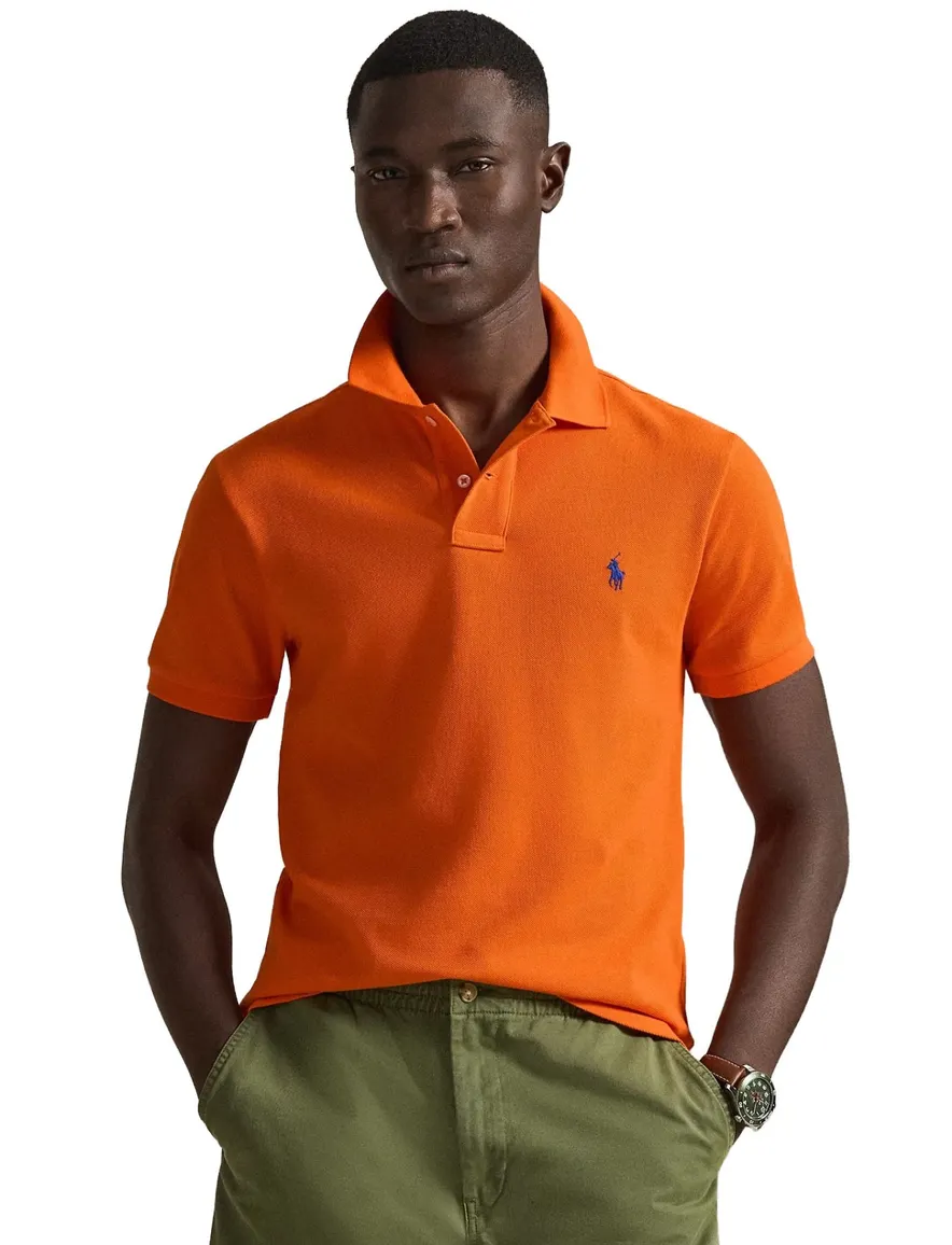 Polo ralph lauren oranje poloshirt 2 knoops