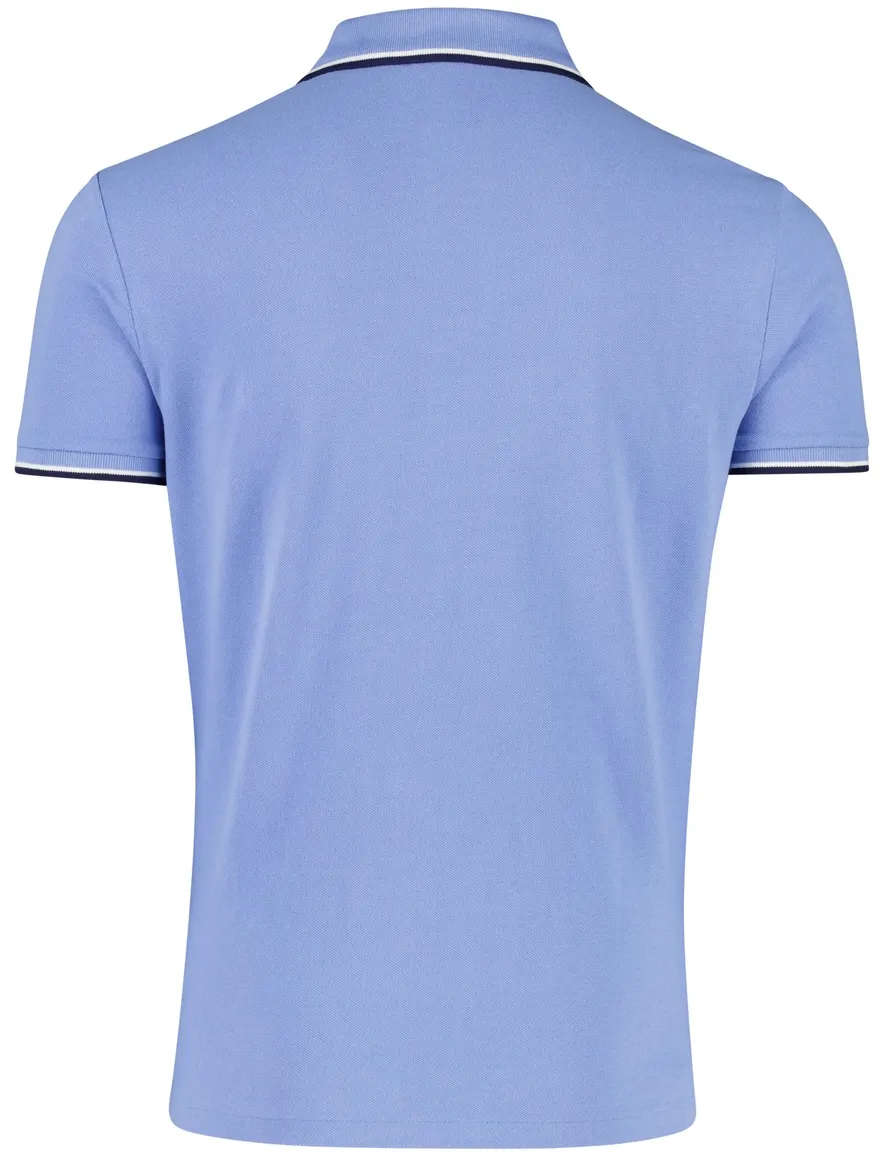 Lichtblauwe polo custom slim fit Polo ralph lauren