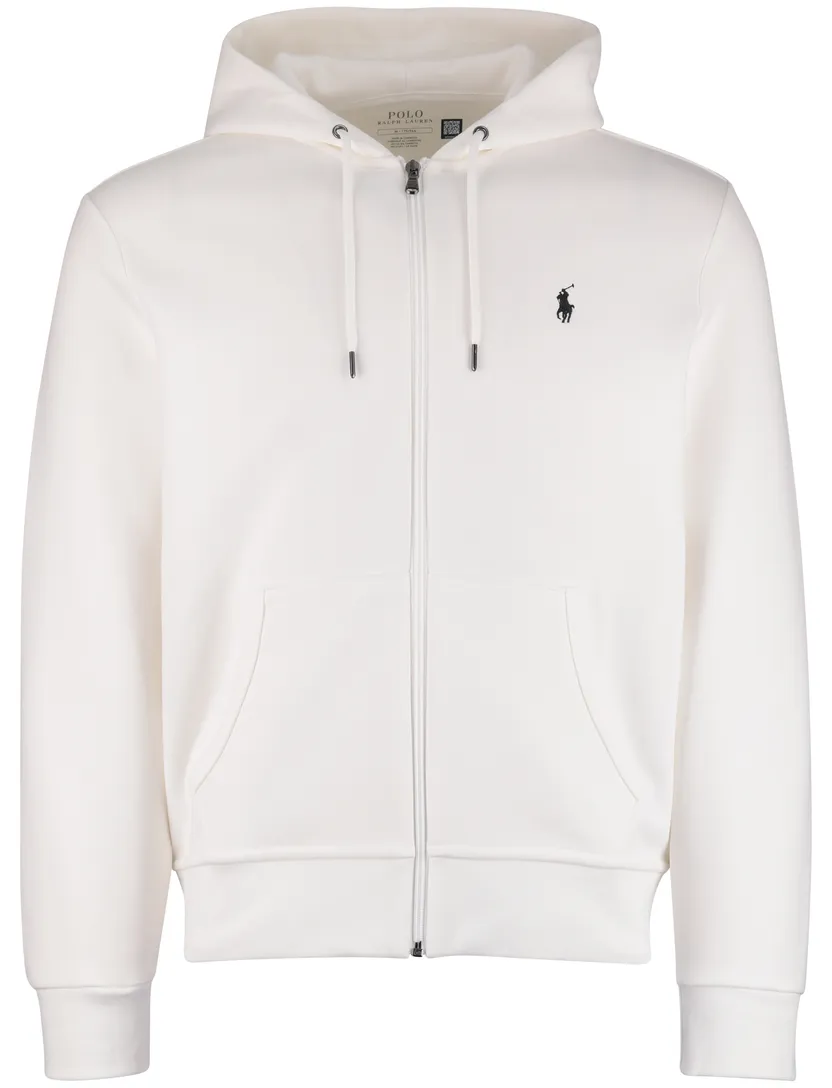sweatvest Polo Ralph Lauren wit capuchon normale fit