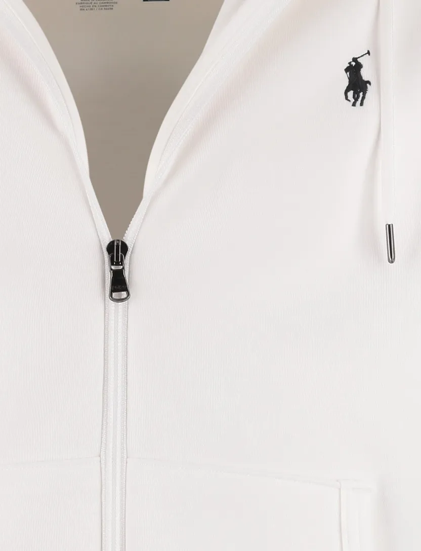 sweatvest Polo Ralph Lauren wit capuchon normale fit