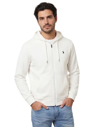 Polo Ralph Lauren wit sweatvest Polo Ralph Lauren capuchon rits