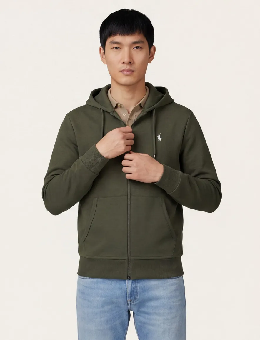 Polo Ralph Lauren sweatvest capuchon groen