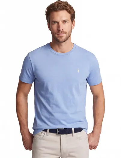 Polo Ralph Lauren T-shirt Polo Ralph Lauren blauw ronde hals wijde fit korte mouw