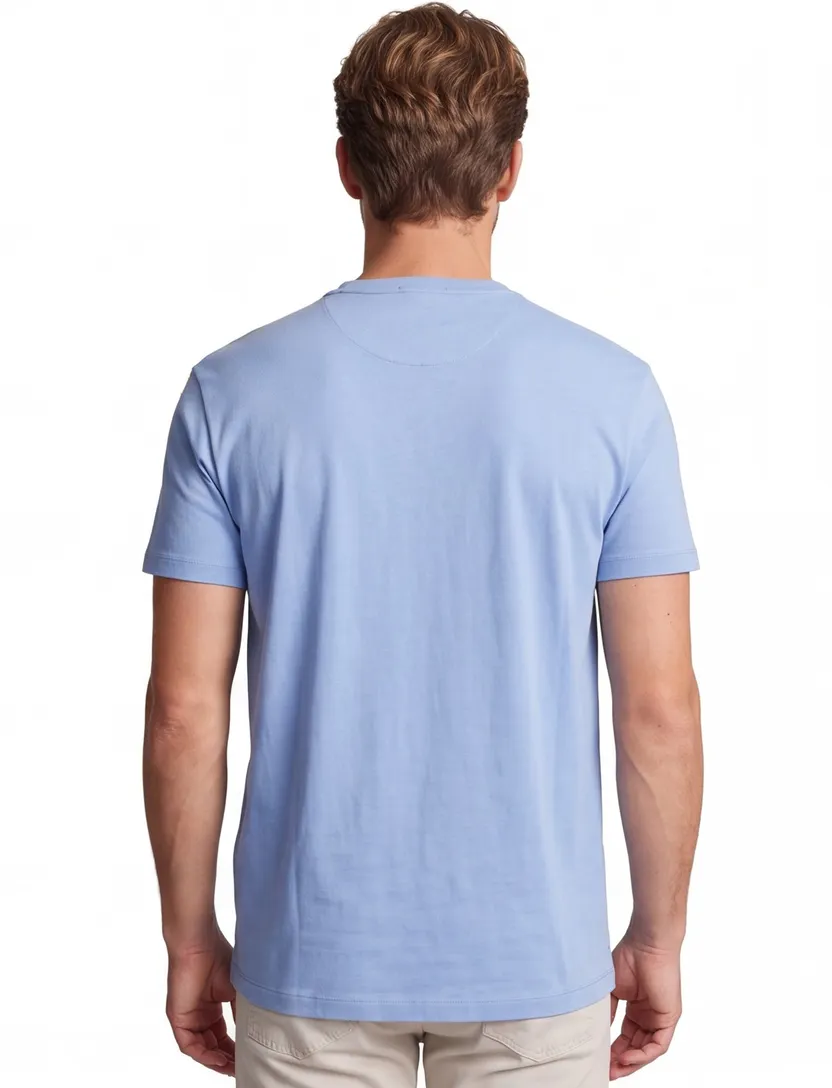 T-shirt Polo Ralph Lauren blauw ronde hals wijde fit korte mouw