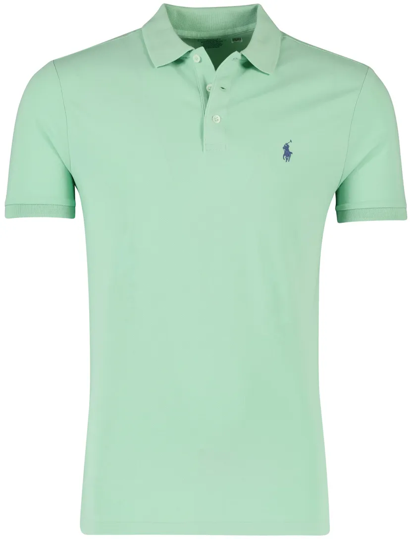 Polo turquoise polo ralph lauren custom slim fit