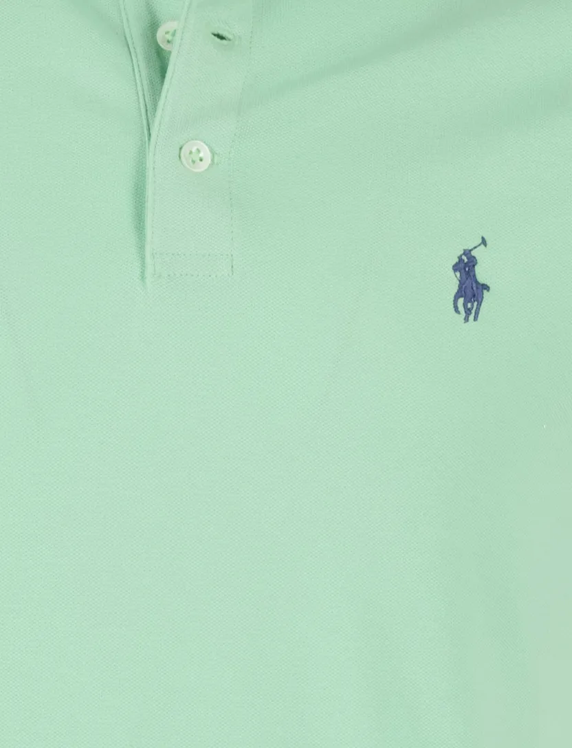Polo turquoise polo ralph lauren custom slim fit