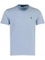 Polo Ralph Lauren Custom Slim Fit T-shirt lichtblauw wit gestreept