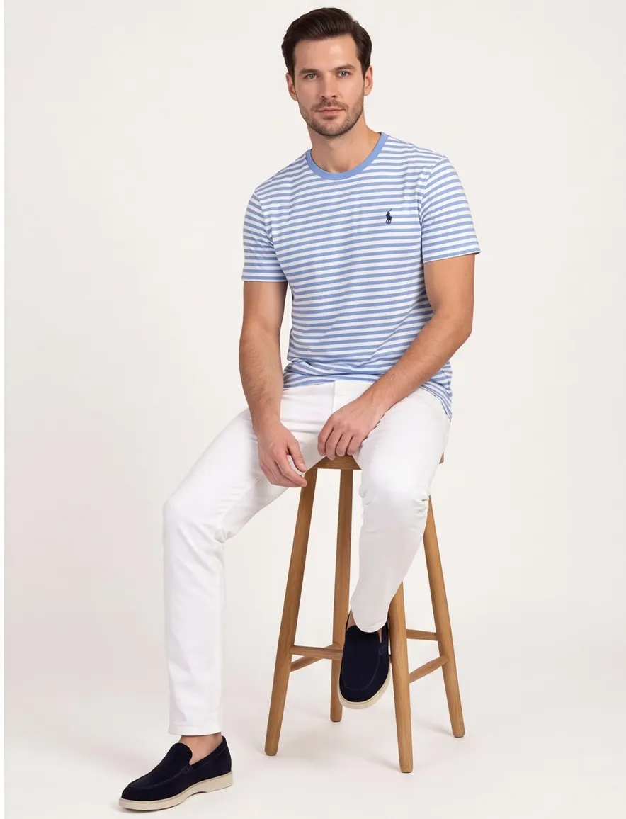 Polo Ralph Lauren T-shirts blauw wit gestreept